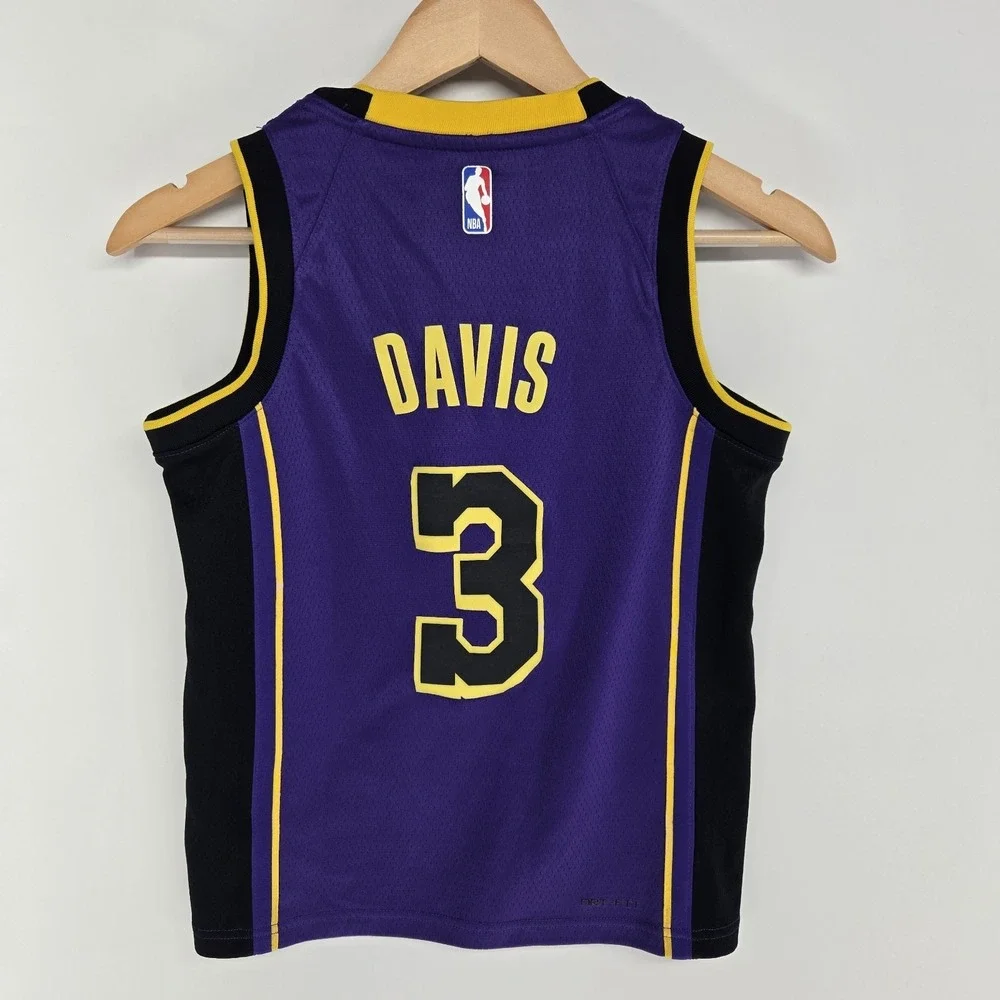Nike Jordan Los Angeles Lakers Anthony Davis #3 Swingman Jersey Youth Small S